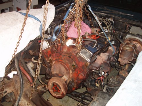 1976 Corvette engine lift